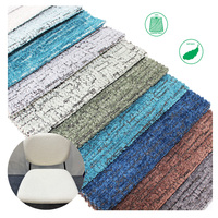 Tissus d'ameublement bouclés 100 % polyester au design luxueux, tissés et teints, pour canapés et textiles de maison