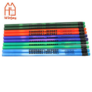 Crayon thermosensible changeant de couleur, crayon <span class=keywords><strong>bleu</strong></span> personnalisé avec gomme, cadeau promotionnel pour le bureau et l'école - Product Image 2