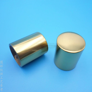 Tapas Metálicas Huecas de Cobre Puro Personalizadas de 28x23mm, Duraderas para Botellas y Cosméticos - Product Image 1