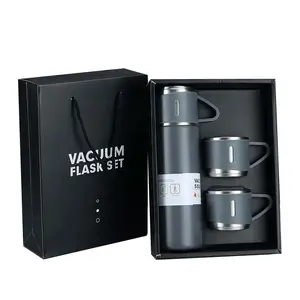 NXF 500ML Presente personalizado do negócio de 3 peças de aço inoxidável Frascos Vacuum Thermos Cup Water Bottle Set