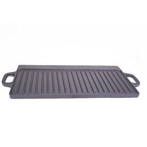 China Manufacture Double Side Pre-seasoned Cast Iron Griddle for Camping - Product Image 6