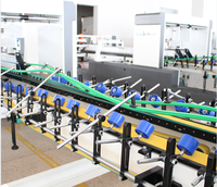 LYAN1250-Folder Gluer Rolam LC/GS 4 6 Coin Pré-pliage Fond à Verrouillage Automatique Machine à Coller et à Plier les Boîtes en Carton/PP
