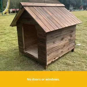 Mô Hình Rắn Con Chó Bằng Gỗ Nhà Trong Nhà/Ngoài Trời Mưa Mùa Đông Ấm Biệt Thự Vật Nuôi Nút Đóng Cửa Loại Không Thấm Nước Đồ Nội Thất Vật Nuôi - Product Image 4