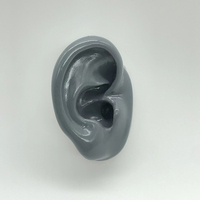 En gros Géométrique Rond Or support silicone oreille pour Designer Déclaration Hoop Boucles d'oreilles bijoux présentoir piercing modèle