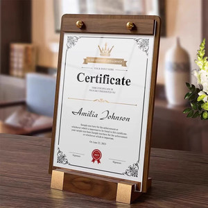 Cadre <span class=keywords><strong>photo</strong></span> en bois massif de qualité supérieure, personnalisation de certificats, carte d'autorisation d'agent d'entreprise, <span class=keywords><strong>plaque</strong></span> de récompense - Product Image 5