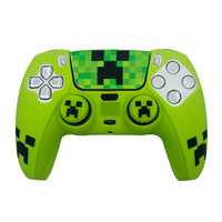 Housse de protection antidérapante en silicone doux et agréable pour la peau pour manette PS5, motif de jeu, revêtement en caoutchouc