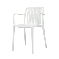 Chaise de salle à manger en plastique empilable, design italien, mobilier moderne pour la maison, le bureau, l'hôtel, l'école, utilisation intérieure et extérieure