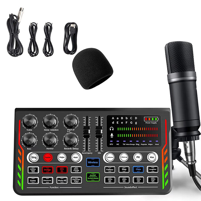 BM800 Professional Microphone Live Sound Card Home Karaoke Microphone Wireless Mobile Phone Computer Wireless Sound Card