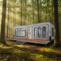 Conteneur habitable Apple personnalisable 20ft 40ft – Maison conteneur en acier pour villa, hôtel et usage extérieur – Remorque Apple Cabin