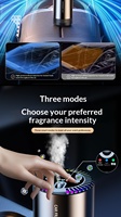 Diffuseur d'arômes intelligent pour voiture avec lumière étoilée RGB, capteur d'allumage/extinction automatique, diffuseur d'air nano-brume pour voiture, 3 modes de parfum
