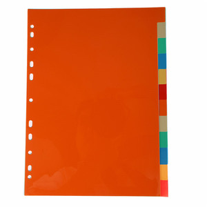 Nhà Máy Thân Thiện Với Môi Nóng Bán Phổ Biến A4 5 Tab Manila Bright Màu Pressboard Chỉ Số Giấy Tập Tin Chia Thư Mục Cho Văn Phòng - Product Image 2