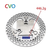 Facile à installer 304 disque de frein en acier inoxydable pour moto électromobile vélo disque de frein fixe à trois trous nouvel état
