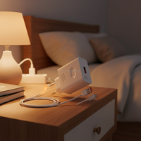 Pengisi Daya Cepat Vanice 400 200 Pro Pura 70 Ultra 100W Supercharge dengan Kabel USB 6A, Proteksi PD OTP dan OVP untuk Ponsel