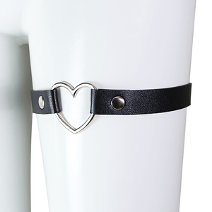 Punk Gothic Sexy Lingerie Leg Ring Lace Love <b>Bow</b> Collar Bracelet Themed Toys for Lovers' Flirtation - Product Image 3