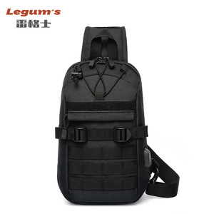 Legum's Men's Chest Bag 13 Inches Waterproof Outdoor Travel Military Style Crossbody <b>Backpack</b> - Product Image 1