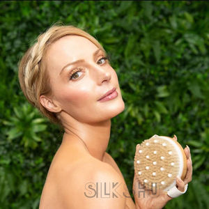 OEM Set di spazzole per il corpo a secco per le donne <span class=keywords><strong>in</strong></span> setole naturali esfoliante strumento da bagno spazzolatura a secco per il viso spazzola per il corpo rotondo per <span class=keywords><strong>la</strong></span> <span class=keywords><strong>doccia</strong></span> - Product Image 5