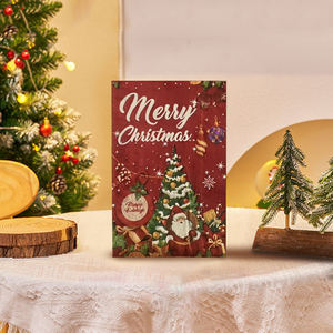 Serviettes de table de Noël motif bonhomme de neige style aquarelle, serviettes en papier jetables 3 plis pour fête de Noël 33*40cm - Product Image 6