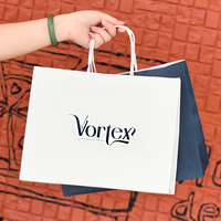 Sacs en papier kraft écologiques recyclables de luxe sur mesure pour la promotion en supermarché et l'emballage de cadeaux avec logo personnalisé