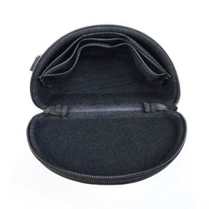 Portable <b>Sun</b> Beach <b>Glasses</b> <b>Case</b> Travel Waterproof Zipper Solar Eyeglasses Storage With Compact EVA and Leather Carry <b>Case</b> - Product Image 3