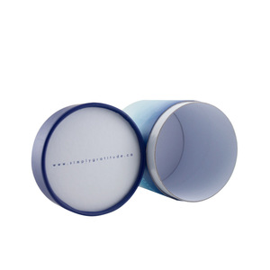 Scatola cilindrica rotonda in cartone con logo personalizzato stampato, confezione regalo per candele, cosmetici, tè, carte, contenitore in cartone per la conservazione. - Product Image 5