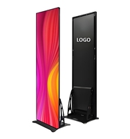 Ad alta definizione Indoor RGB P1.86 IC LED Poster Display Video intelligente per Business & Airport per appendere in piedi uso Self-Service