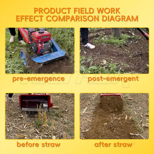 <span class=keywords><strong>Motoculteur</strong></span> Essence ou Diesel KATHER à Poussée Manuelle, Sarcleuse Rotative Agricole, Bêcheuse, Butteur et Cultivateur de Racines - Product Image 5