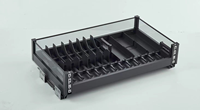 Panier de rangement de cuisine moderne multifonctionnel et écologique à 3 compartiments, en aluminium, acier, verre et ABS, robuste, origine Chine