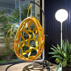 <span class=keywords><strong>Fauteuil</strong></span> <span class=keywords><strong>suspendu</strong></span> nordique en coque creuse pour balcon et intérieur, chaise suspendue en fibre de verre - Product Image 1