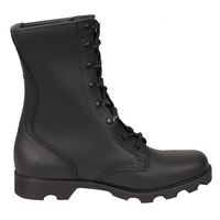Bottes de combat tactiques noires en cuir pour hommes, idéales pour la randonnée, l'entraînement et la chasse dans le désert – Chaussures de sécurité robustes