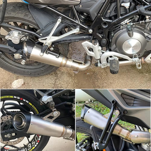 Tubo de Escape para Motocicleta de 51 mm, Silenciador SC, Z250 Z300 Z400 ZX10 MT0709 R25 R3 <span class=keywords><strong>R6</strong></span> para <span class=keywords><strong>Kawasaki</strong></span> Ninja Honda Yamaha / 3 Capas - Product Image 6