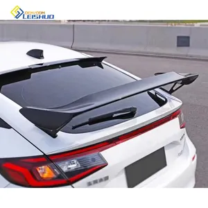 Leishuo 2024 Nieuwe Aankomst Abs Gloss Zwart Koolstofvezel Type R Hatchback Achterspoiler Voor Honda 11th Civic Hatchback 2022 +