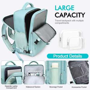 Unisex Oxford Travel Business Lightweight Multipurpose Rucksack Carry-on College <b>Bag</b> Custom <b>Slim</b> <b>Laptop</b> Backpack with USB - Product Image 4