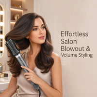 Sèche-cheveux multi-usages 10-en-1 1400W 110000RPM BLDC à air chaud haute vitesse, brosse volumisante et boucleur automatique pour salon