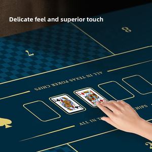 Jetons <span class=keywords><strong>de</strong></span> <span class=keywords><strong>poker</strong></span> Texas Hold'em Tapis <span class=keywords><strong>de</strong></span> jeu spécial Échecs Mahjong <span class=keywords><strong>Poker</strong></span> Caoutchouc naturel Silencieux Antidérapant Portable Double face - Product Image 2