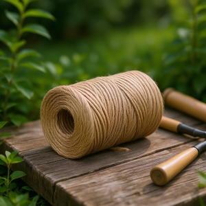 Spago di juta da 2 mm, 500 piedi, resistente, per giardinaggio, artigianato e decorazioni per la casa - Product Image 2