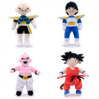 Figurines d'anime populaires et mignonnes en gros à bas prix, personnages de dessins animés, Super Saiyan Son Goku, Majin Buu, peluches