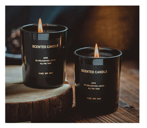 เทียนหอมกลิ่นโซยวา็กซ์ในขวดแก้วพร้อมฝาปิดและกล่องบรรจุภัณฑ์สุดหรู สำหรับเทศกาลคริสต์มาส ดิวาลี และวันพ่อ  รับผลิตตามสั่งและติดฉลากส่วนตัว - Product Image 6