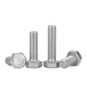 Hex <b>Bolts</b> 304 Stainless Steel Din933 Hex Head Customized Length Without Surface Treatment - Product Image 2