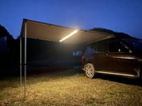 Auvent de voiture écologique sans odeur avec poteau en acier inoxydable, tissu Oxford 420D, protection UV 50+, pour activités de plein air