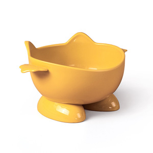 Tazón Antideslizante para Gatos con Forma Redondeada y Diseño de Boca Inclinada de 15 Grados para Alimentación de Mascotas - Product Image 1