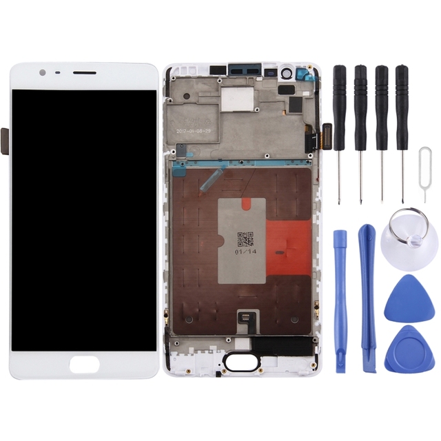 Direct Sale for OnePlus 3T Digitizer Full Assembly with Frame OEM LCD Screen Replacement Screen