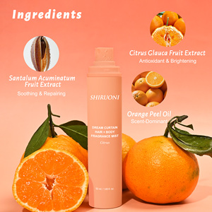 Spray Hidratante Corporal y Capilar Vegano Natural con Fragancia Cítrica, Fabricación OEM ODM, Orgánico, Suavizante y Brillante - Product Image 3
