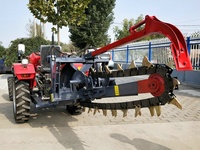 Zanjadora Agrícola para Tractor con Caja de Cambios y Engranajes, Potencia de 50-220 HP para Aplicaciones de Trabajo en Terrenos Super Bajos