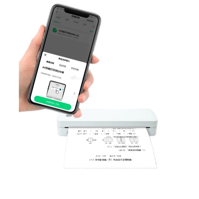 Mini A4 Impressora Termic a Portatil 208mm Impressora Sem Fio Suporta 8,5 "X 11" Papel Carta EUA Com Android Para Office Home