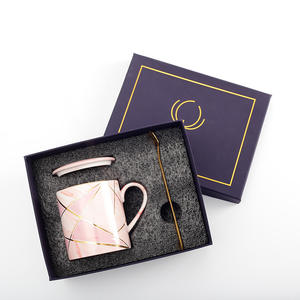 Set di tazze di lusso leggero confezione regalo tazze da caffè in ceramica confezione regalo - Product Image 3