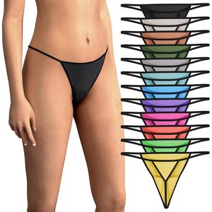 FOXA Paquete de 12 Tangas de Hilo para Mujer, Suaves como la Mantequilla, Sin Costuras Visibles - Product Image 1