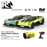 Voiture de sport télécommandée JFY Manufacture, modèle Aston Martin Valkyrie, échelle 1/12, 2.4G 4 CH, jouet pour enfants.