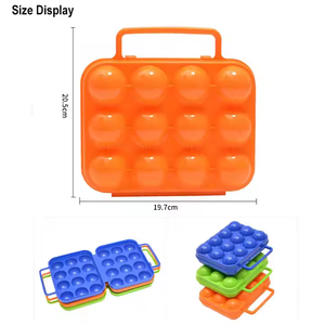 Super Lightweight Outdoor <b>Egg</b> <b>Storage</b> Box 12-Piece Portable Plastic <b>Egg</b> Protector Shock-Proof and New Condition - Product Image 4