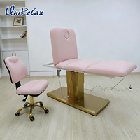 Table de massage électrique chauffante de luxe moderne et réglable pour spa, salon de beauté, podologie médicale, esthétique et soins esthéticiens