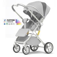 Poussettes pour bébés. Poussette pour nouveau-né High View, pliable, bidirectionnelle, portable, pour bébé, intérieur/extérieur